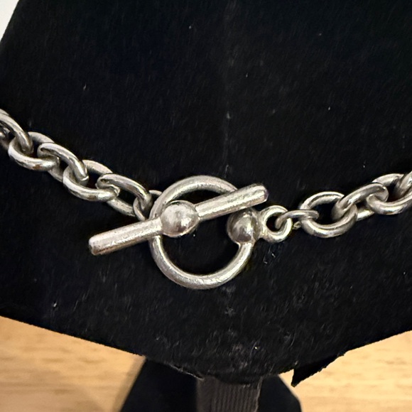 Brighton Silver Heart Necklace with Black Accent - Picture 5 of 13